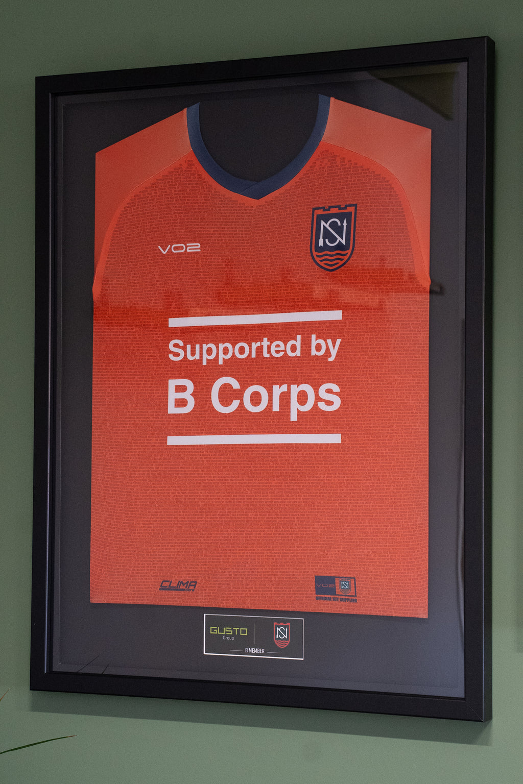 Framed B Corp Shirt & B Member Plaque (PRE-ORDER)