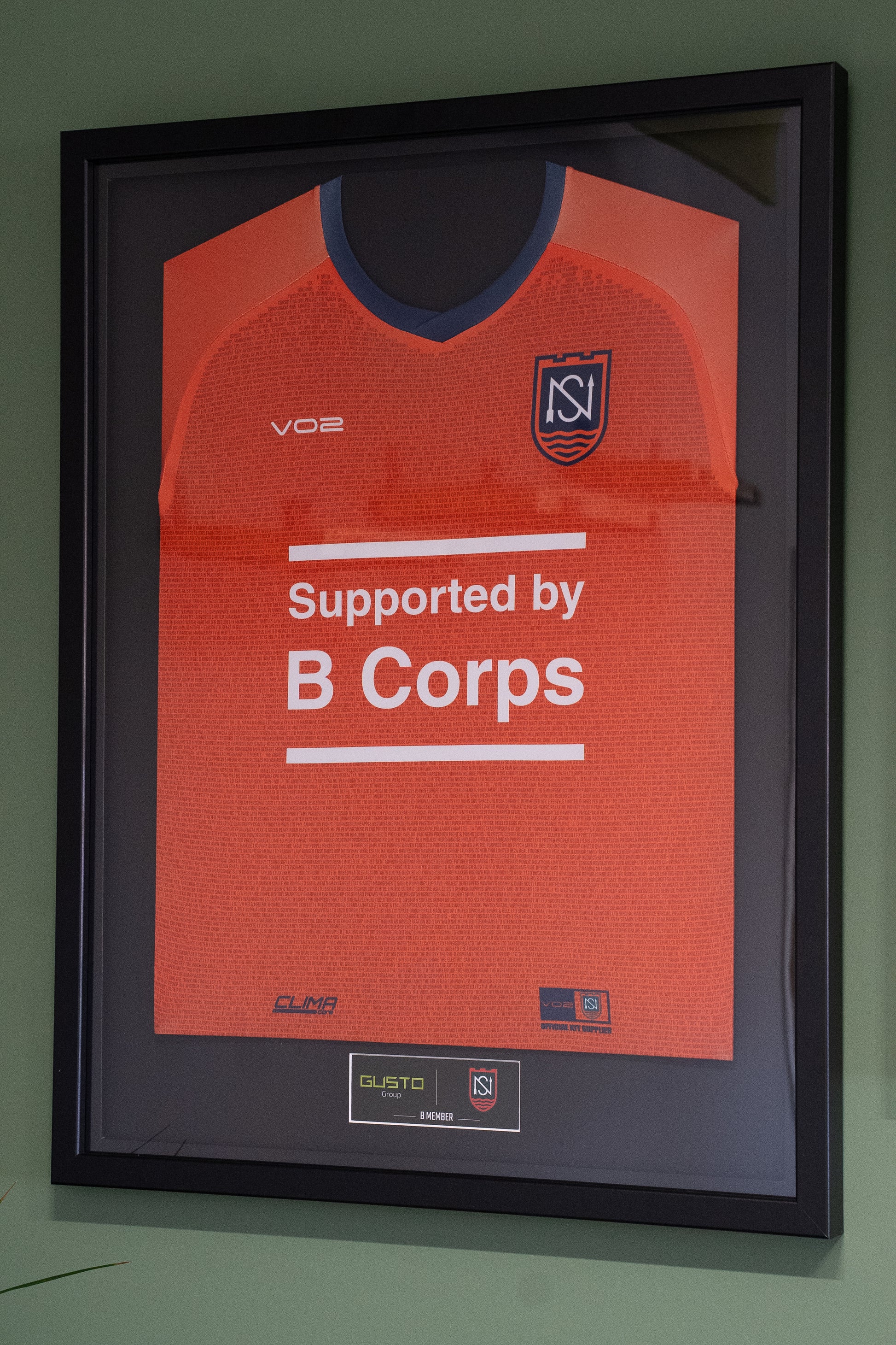Framed B Corp Shirt & B Member Plaque (PRE-ORDER)