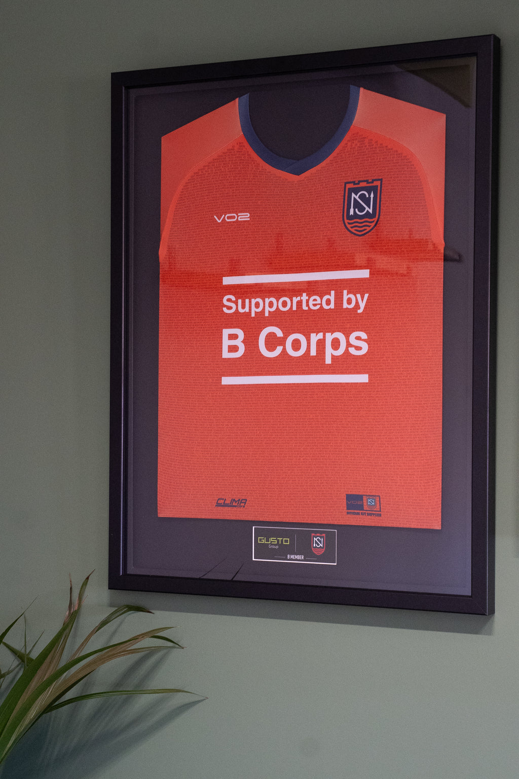 Framed B Corp Shirt & B Member Plaque (PRE-ORDER)