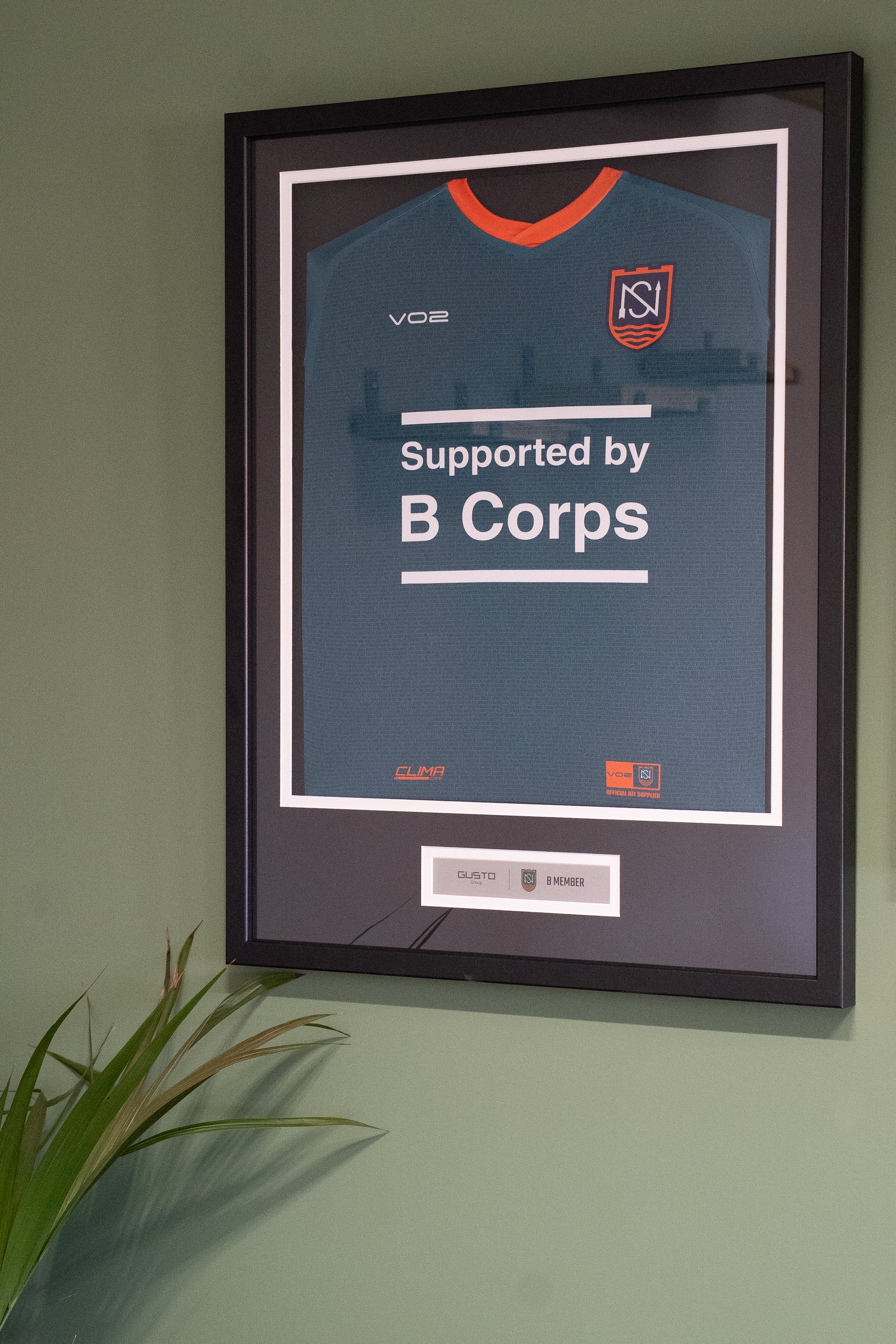 Framed B Corp Shirt & B Member Plaque (PRE-ORDER)