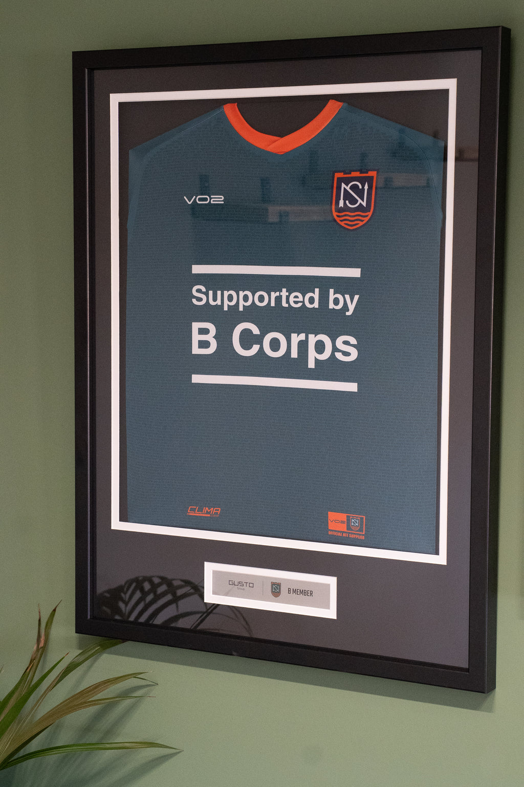 Framed B Corp Shirt & B Member Plaque (PRE-ORDER)